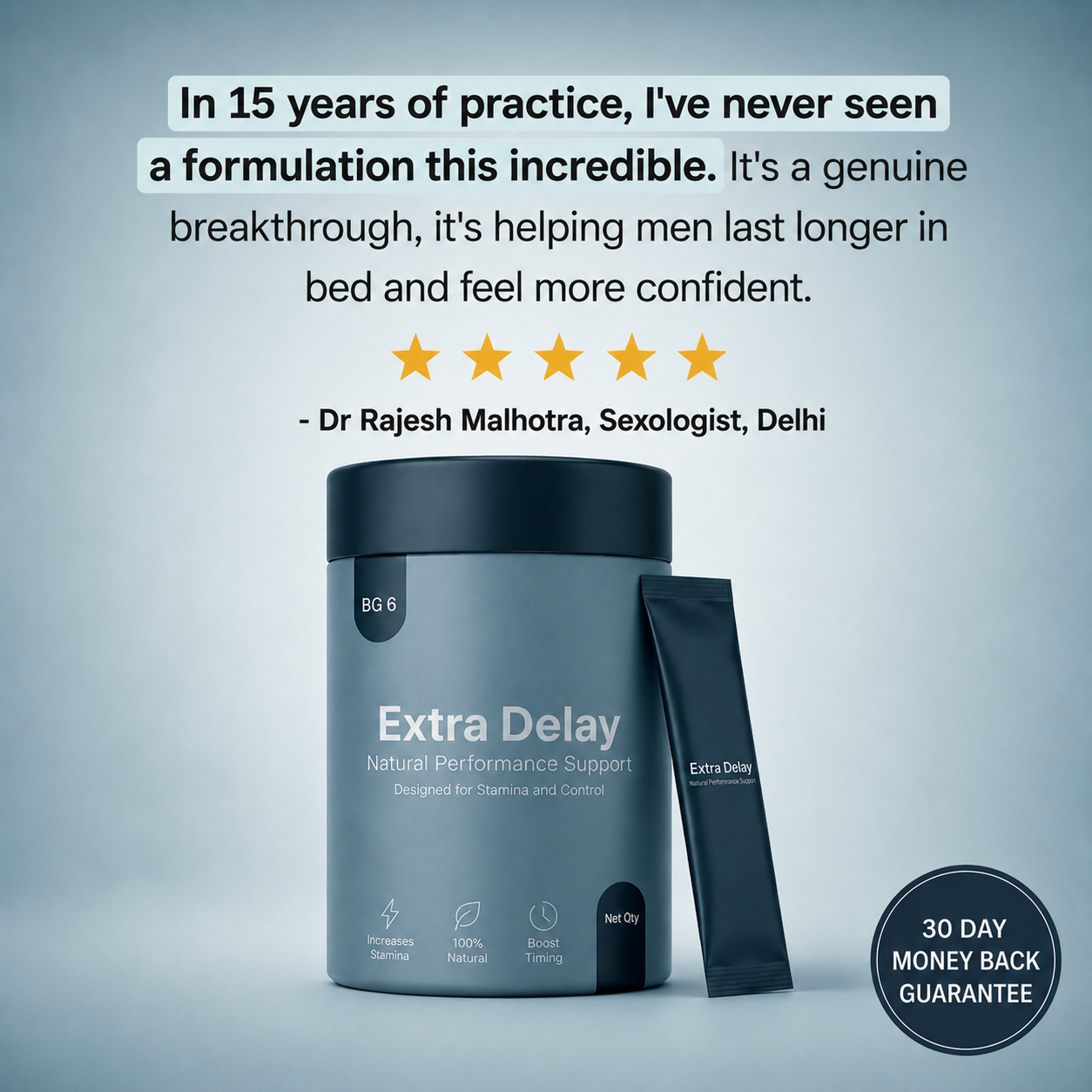 BG6 Extra Delay - Doctor Formulated