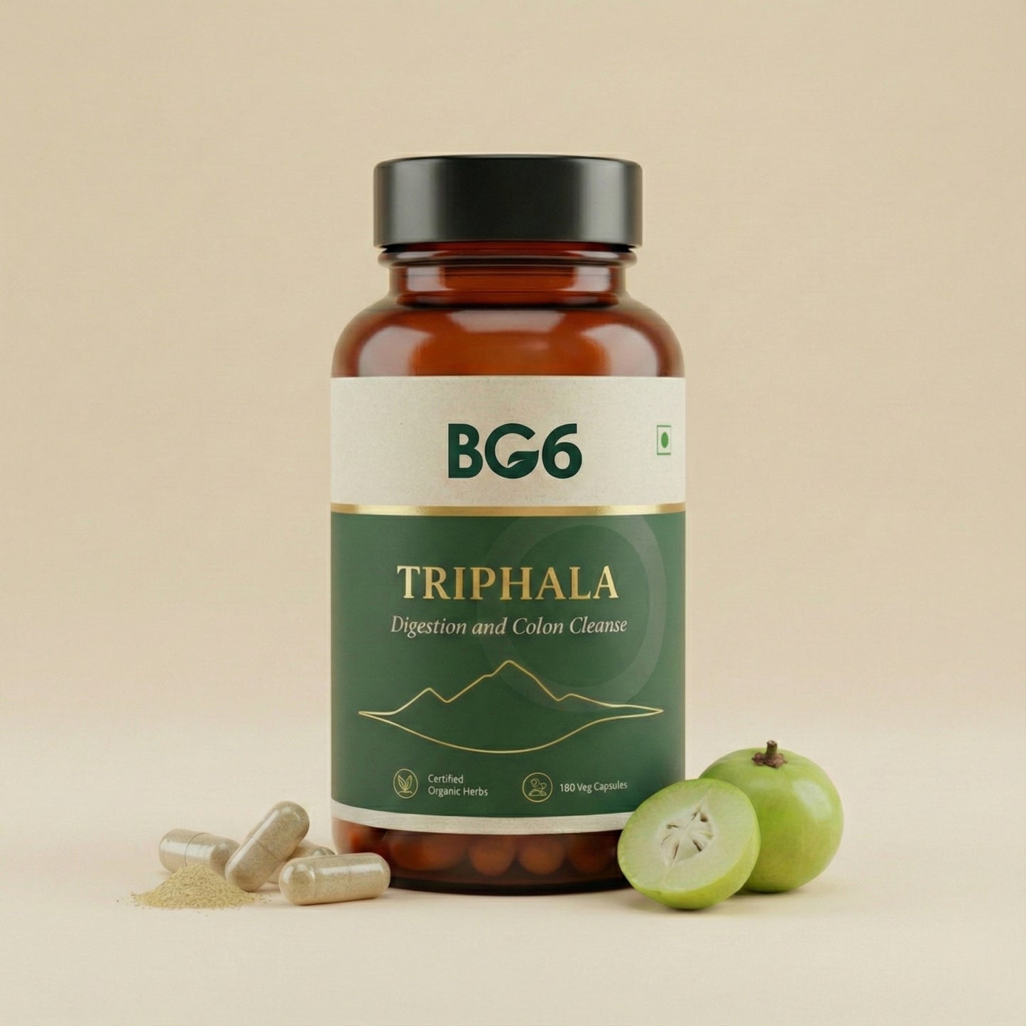 BG6 Triphala for Balanced Bowel & Gut Health